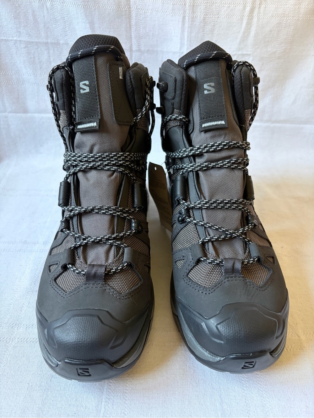 NEW Salomon Quest 4 GTX Gore-Tex Hiking Boots Gray Waterproof Tactical Size 10 - Picture 3 of 10
